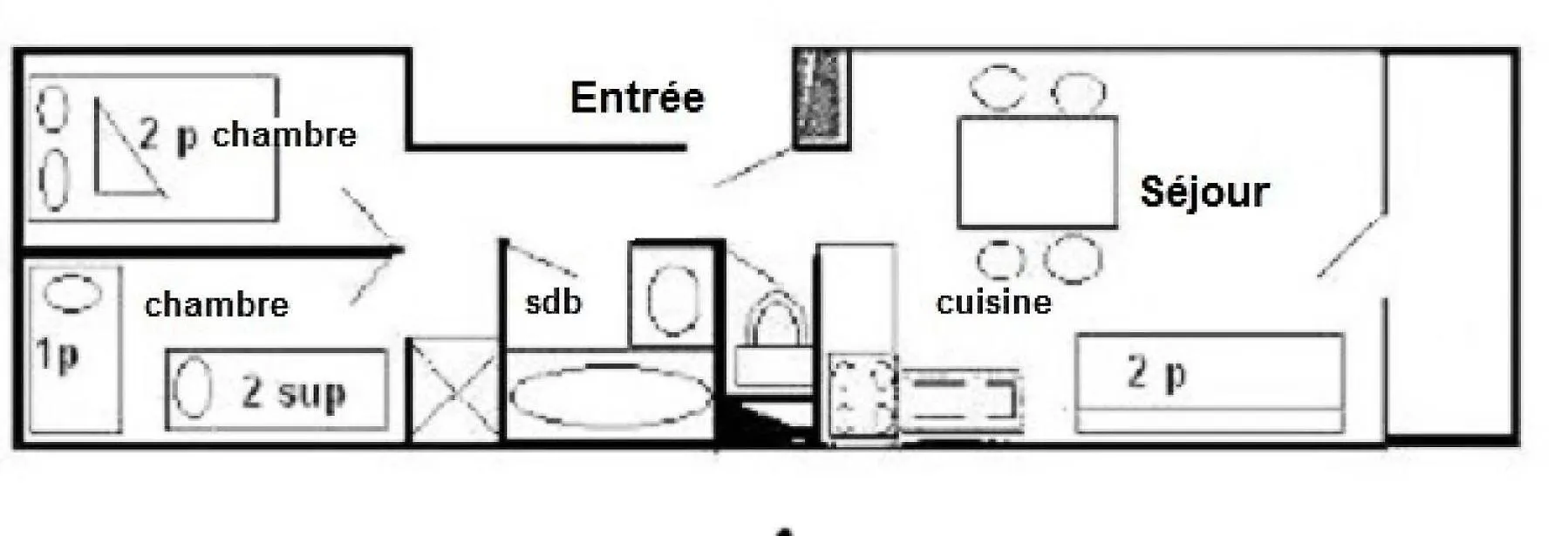 Residence Les Ecrins - 3 Pieces 6/7 Pers - Les Ecrins - Plagne Centre Mae-8934 La Plagne-Tarentaise